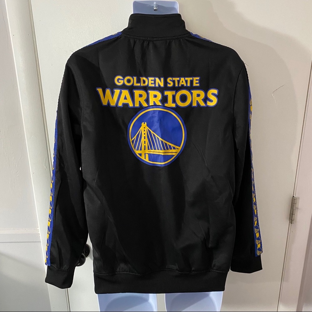 New Mens NBA Golden State Warriors Zip Up Jacket M - Picture 6 of 10
